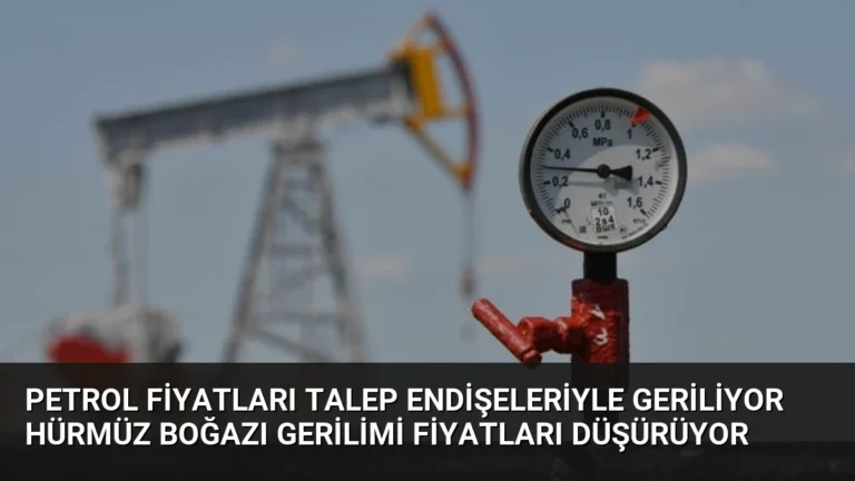 Petrol Fiyatları Talep Endişeleriyle Geriliyor Hürmüz Boğazı Gerilimi Fiyatları Düşürüyor