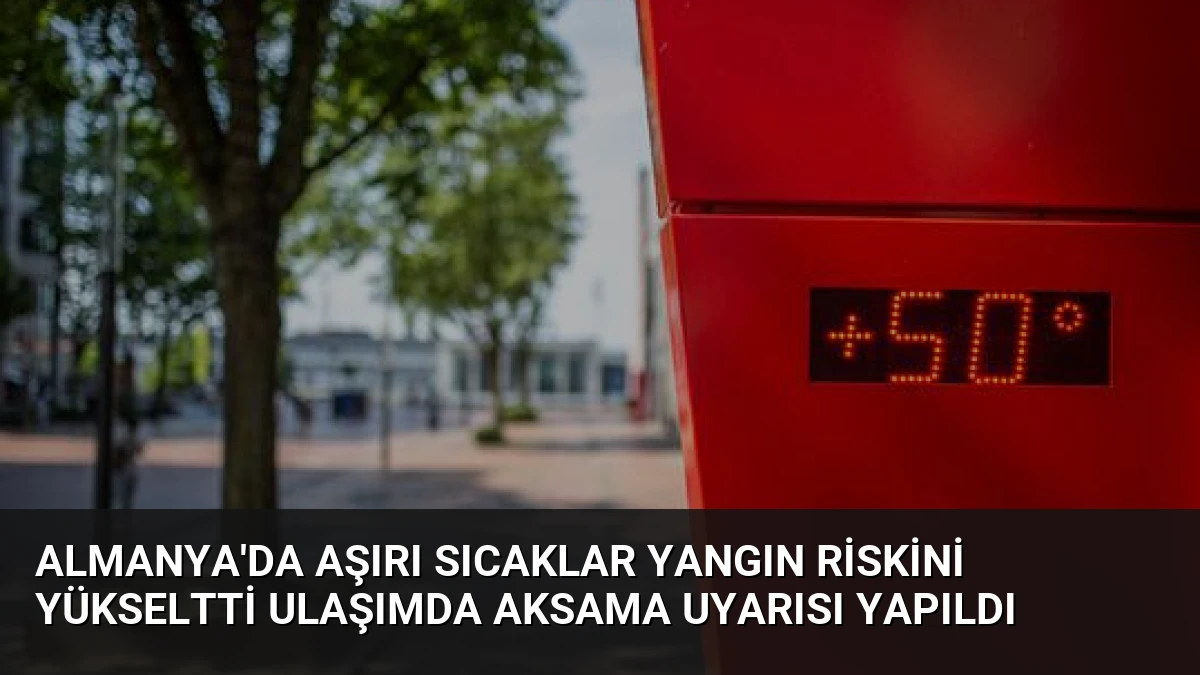 Almanya’da Aşırı Sıcaklar Yangın Riskini Yükseltti Ulaşımda Aksama Uyarısı Yapıldı