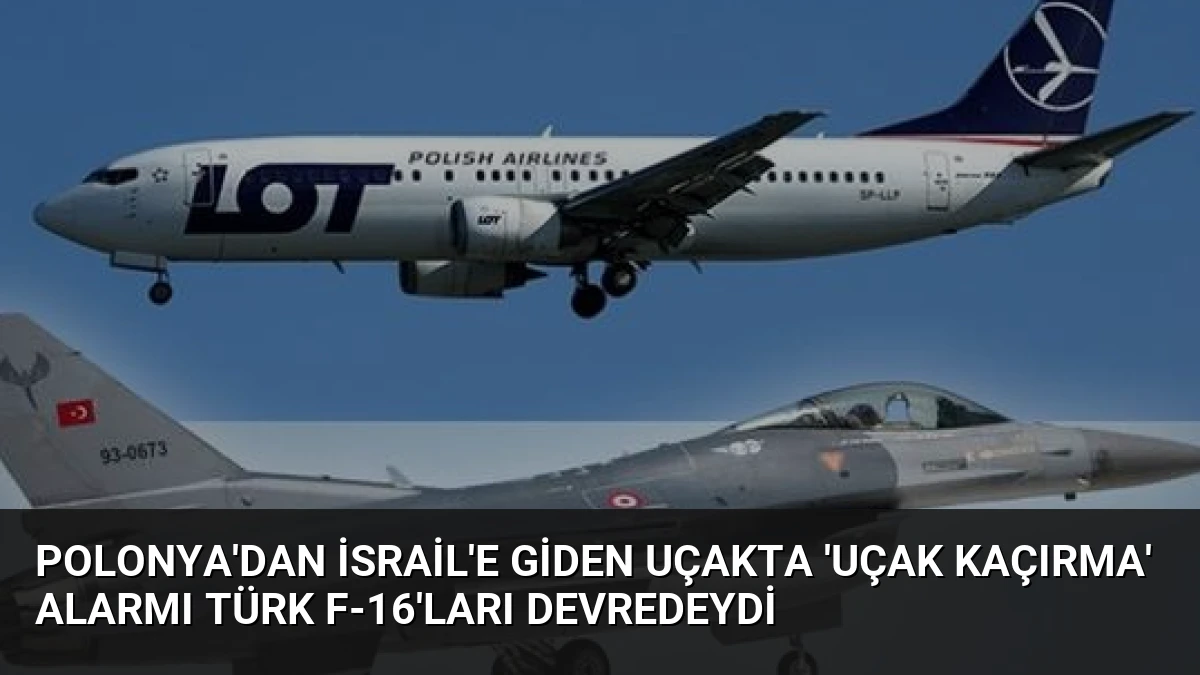 Polonya’dan İsrail’e Giden Uçakta ‘Uçak Kaçırma’ Alarmı Türk F-16’ları Devredeydi
