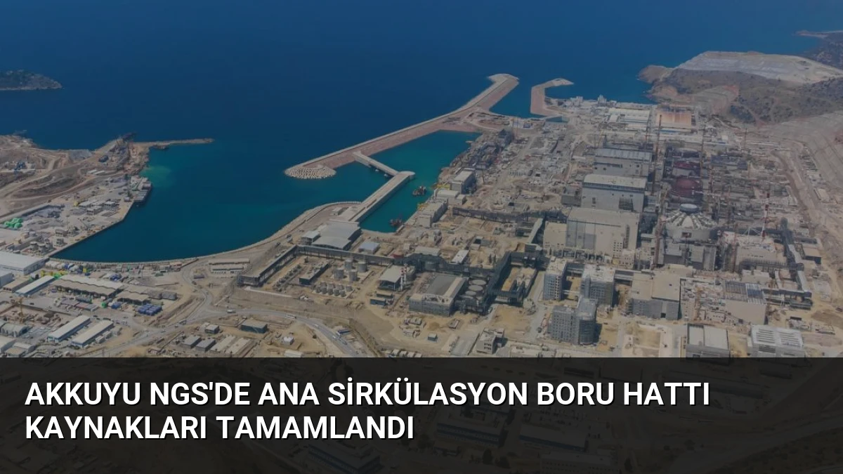 Akkuyu NGS’de Ana Sirkülasyon Boru Hattı Kaynakları Tamamlandı