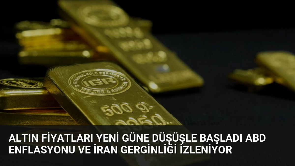 Altın Fiyatları Yeni Güne Düşüşle Başladı ABD Enflasyonu ve İran Gerginliği İzleniyor