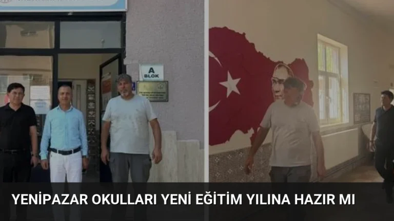Yenipazar Okulları Yeni Eğitim Yılına Hazır Mı