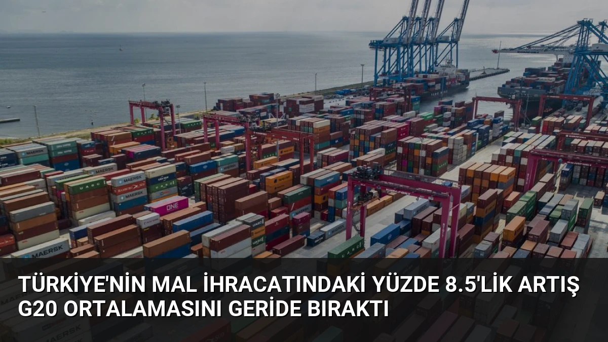 Türkiye’nin Mal İhracatındaki Yüzde 8.5’lik Artış G20 Ortalamasını Geride Bıraktı