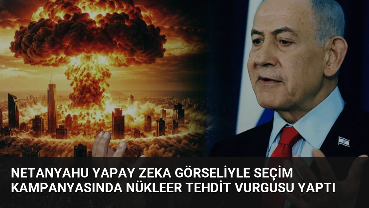 Netanyahu Yapay Zeka Görseliyle Seçim Kampanyasında Nükleer Tehdit Vurgusu Yaptı